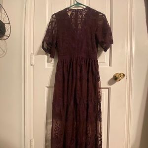 Altar’d State long maxi lace dress
